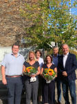 von links nach rechts: Andreas Nagel , Katrin Pfeiffer, Rosi Wester, Andrea Pfeiffer, Jörg Harperath, Bürgermeister Karsten Fehr von links nach rechts: Andreas Nagel , Katrin Pfeiffer, Rosi Wester, Andrea Pfeiffer, Jörg Harperath, Bürgermeister Karsten Fehr