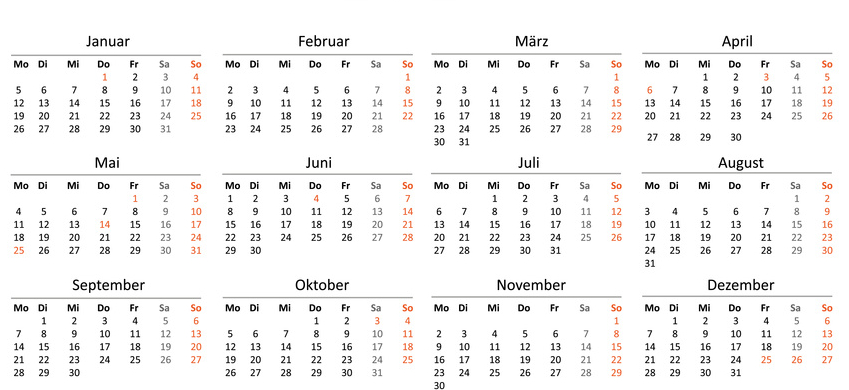 Veranstaltungskalender