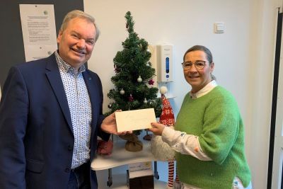 ( v.l. ) Bürgermeister Karsten Fehr, Mandy Morsbach